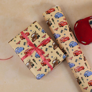 naayva cars printed gift wrapping paper - pack of 1 sheet cars printed gift wrapping paper - pack of 1 sheet paper gift wrapper