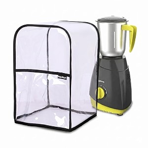 nabaat plastic transparent waterproof mixer grinder dust cover for all types of mixie kitchen table top with front pocket to store small kitchen accessories transparent 834x 834x 12534