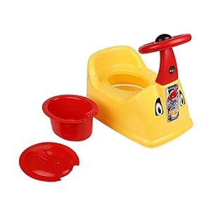nabhya ferrari baby potty training seat- chair for kids- infant potty toilet chair with removable tray amp closing lid yellow