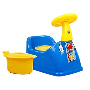 nabhya plastic ferrari baby potty training seat- chair for kids- infant potty toilet chair with removable tray amp closing lid green