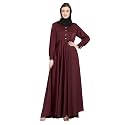 Nabia Solid Premium Nida Fabric Lose fit
