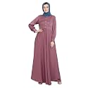 Nabia Solid Premium Nida Fabric Lose fit