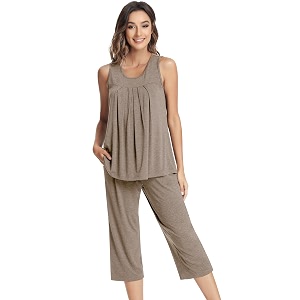 NACHILA Bamboo Viscose Cooling Pajamas for Women