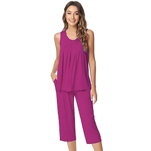 NACHILA Bamboo Viscose Cooling Pajamas for Women