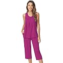 NACHILA Bamboo Viscose Cooling Pajamas for Women