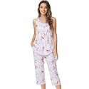 NACHILA Bamboo Viscose Cooling Pajamas for Women
