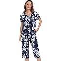 NACHILA Womens Pajamas Bamboo Viscose Pajama Set Capri Tagless Sleepwear
