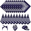 NACHLYNN 10/20pcs Paisley Bandanas Assorted Bandanas Cowboy Polyester Headbands Square Scarf Headwear