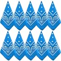 NACHLYNN 10/20pcs Paisley Bandanas Assorted Bandanas Cowboy Polyester Headbands Square Scarf Headwear