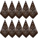 NACHLYNN 10/20pcs Paisley Bandanas Assorted Bandanas Cowboy Polyester Headbands Square Scarf Headwear