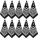 NACHLYNN 10/20pcs Paisley Bandanas Assorted Bandanas Cowboy Polyester Headbands Square Scarf Headwear