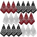NACHLYNN 10/20pcs Paisley Bandanas Assorted Bandanas Cowboy Polyester Headbands Square Scarf Headwear