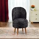 NACIA Elegant Velvet Printed Ottoman Chair 