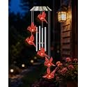Nacome Solar Wind Chimes for Outside: Gardening Cardinal Gifts for Women