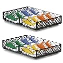 NADAMOO Under Bed Storage with Wheels, Low Profile Rolling Organizer Bins