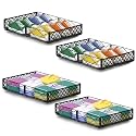 NADAMOO Under Bed Storage with Wheels, Low Profile Rolling Organizer Bins