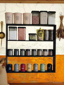 NAFIYA ARTS Utensil Kitchen Rack Wood NAFIYA
