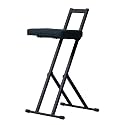 Nagai Industries NK-018 Lulu Chair, Adjustable Height Chair, Seat Height 15.4-27.6 inches (39-70 cm), Black