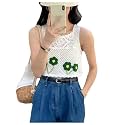 NAIADES Women39s Handmade Crochet Crop Top Sleeveless