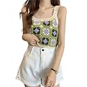 NAIADES Women39s Handmade Crochet Crop Top Sleeveless