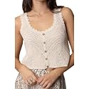 NAIADES Women39s Handmade Crochet Crop Top Sleeveless