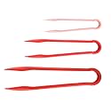 Tongs Plastic Serving Tongs for Kitchen Reusable Utensils Set Heavy Duty Scalloped Salad Tongs, Food Safe Material, Perfect for Buffets and BBQ (red)