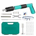 Nail Gun with 20 Pieces Round Nail Gun Steel Nail Gun Tool for Nailing with Gloves Keys for Glasses Ear Plugs