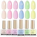 Nail Polish Set 6 Colors Pastel Quick Dry Nail Lacquer