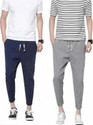 NAIMA ENTERPRISES Self Design Men Grey, Blue Track Pants