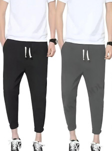 naima enterprises solid men multicolor track pants