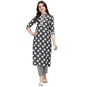 NAINVISH Cotton Blend Floral Regular Women39s Kurtas