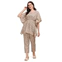 NAINVISH Cotton Blend Kurta Pant Set 