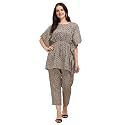 NAINVISH Cotton Blend Kurta Pant Set 