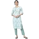 NAINVISH Cotton Blend Kurti Kurta Pant for