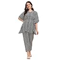 NAINVISH Women39s Dark Blue Floral Rayon Blend
