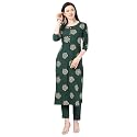 NAINVISH Women39s Crepe A-Line Kurti with Pant