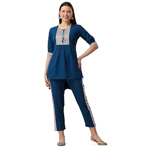NAINVISH Womens Top with Pant