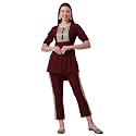 NAINVISH Womens Top with Pant