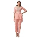NAINVISH Womens Top with Pant