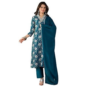 Naixa Womens Rayon Printed Straight Kurta with