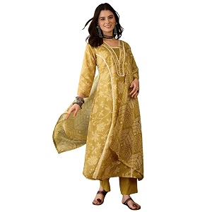 Naixa Womens Rayon Printed A-Line Kurta with