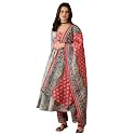 Naixa Women39s Rayon Lace Work A-Line Kurta