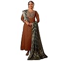 Naixa Women39s Silk Embroidered Printed A-Line Kurta