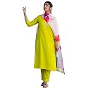 Naixa Women39s Viscose Embroidered Straight Kurta with