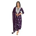 Naixa Women39s Pure Cotton Embroidered Straight Kurta