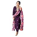 Naixa Women39s Rayon Embroidered and Printed Straight