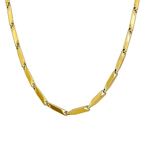 nakabh stainless steel rice chain necklace for men and boys