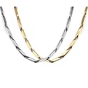 Nakabh Stainless Steel Rice Chain Necklace for Men and Boys