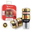 Nakamichi T10 LED Light Bulb 168 2825 194 W5W Wedge 18+1 SMD 3014 Chip LED Replacement Bulbs Error Free for Car Interior Dome Map Door License Courtesy Dash Lights (Giallo Amber, 19 LEDs, Pack of 2)