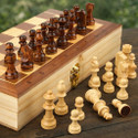 Nakashi 12 INCH Wooden Folding Chess Set with Storage | Classic Chess Board Game 30 cm Chess Board